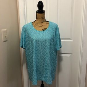 Blue Textured Top